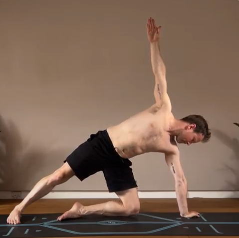 Side Plank Pose Variation (One Knee On The Floor)