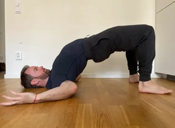 Setu Bandhasana (Bridge Pose) is an Exercise to strengthen lower back