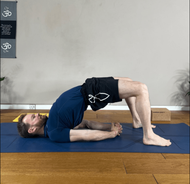 Bridge Pose - Interlaced Fingers