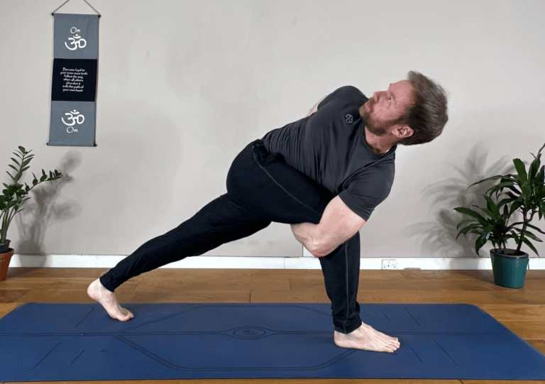 Parvritta (Twisted) Bound Side Angle Pose