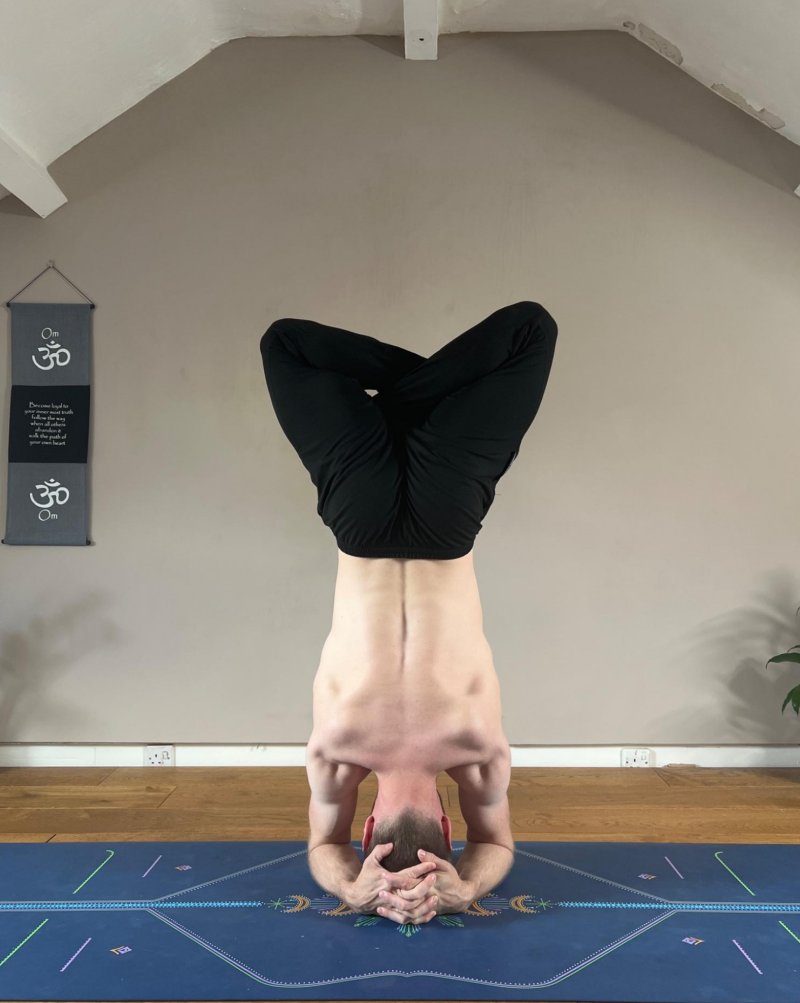 Sirsasana – Lotus Variation Sirsasana - Lotus Variation